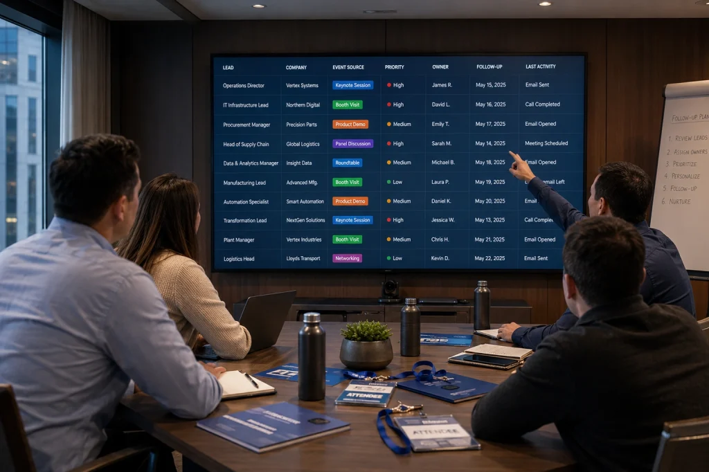 best practices to manage event leads